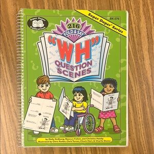 Green 'WH' Question Scenes Learning Toy
